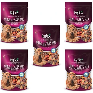Semi Moist Mini Kalp Mix Köpek Ödül Maması 150 gr 5 Adet