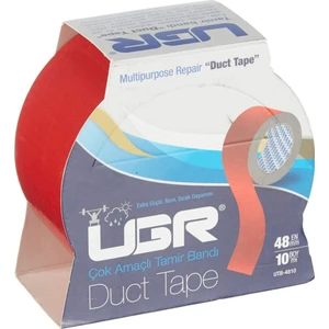 Duct Tape Takviye Tamir Bandı Çok Amaçlı Onarım Bant 48 mm x 10 m (Kırmızı)
