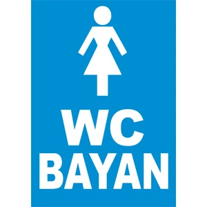 Wc Bayan Levhası