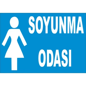Soyunma Odası Bayan Levhası