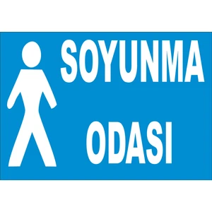 Soyunma Odası Bay Levhası