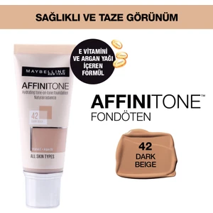 Maybelline New York Affinitone  Fondöten - 42 Dark Beige
