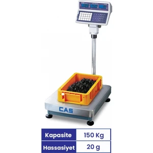 Cas Ecb 50X60 cm 150 Kg. Sayıcı Baskül