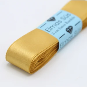 Gold Saten Kurdele (3 cm 10 M)
