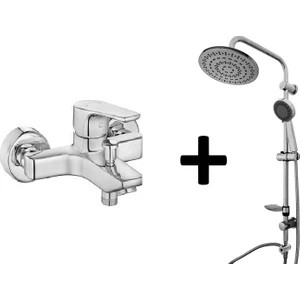 Eca Niobe Banyo Bataryası + Tema Rain Tondo Tepe Duş Seti