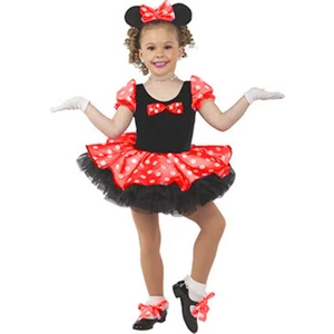 Masal Kostüm Minnie Mouse Tütü Kostümü Kırmızı