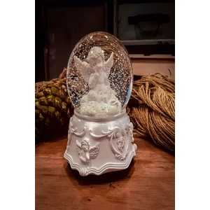 Masum Melek Orta Boy Işıklı Müzikli Kar Küresi