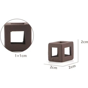 Karides Seramik Küp Kalın 2x2 cm