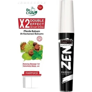 Zen Maskara Rimel+Dr. C. Tuna Iki Kat Etkili At Kestanesi Masaj Jeli 125 ml 2'li Set