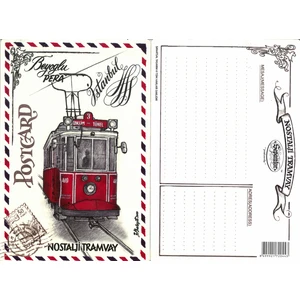 - Nostalji Tramvay Kartpostal