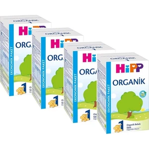 1 Organik Bebek Sütü 600 gr 4'lü