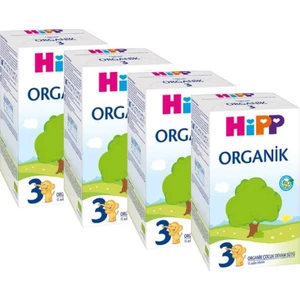 3 Organik Devam Sütü 600 gr 4'lü