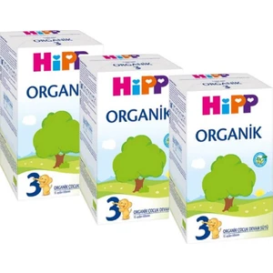 3 Organik Devam Sütü 600 gr 3'lü