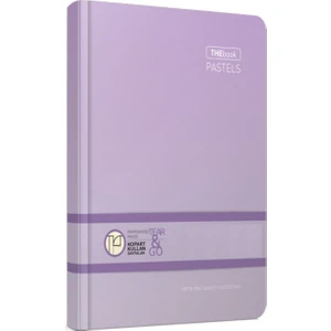 Thebook Pastels 20 x 28 cm -  200 Yaprak -  Çizgili 3304 Lila