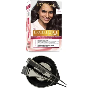 L'Oréal Paris Loreal Excellence Saç Boyası Siyah 2+Saç Boyama Seti