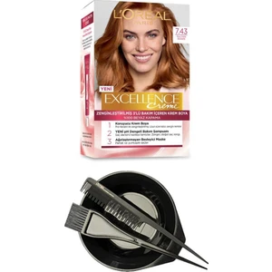 L'Oréal Paris Loreal Excellence Saç Boyası Sultan Bakırı 7.43+Saç Boyama Seti