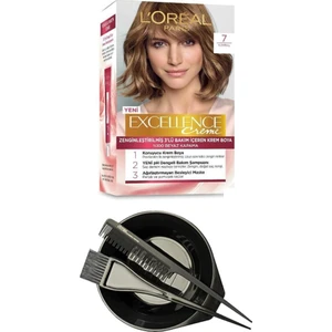 L'Oréal Paris Loreal Excellence Saç Boyası Kumral 7+Saç Boyama Seti