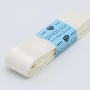 Elmas Süs Krem Saten Kurdele (3 cm 10 M)