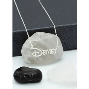 Dkmn Silver Disney İsim Kolye