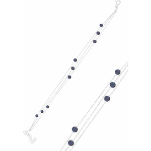 Söğütlü Silver Gümüş Rodyumlu Onix Taşlı Bileklik