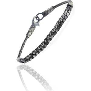 Söğütlü Silver Gümüş Örgülü Kazaziye Bileklik