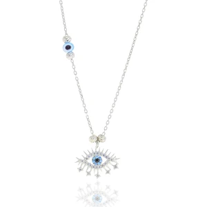 Söğütlü Silver Gümüş Rodyumlu Doricalı Lareyn Kolye