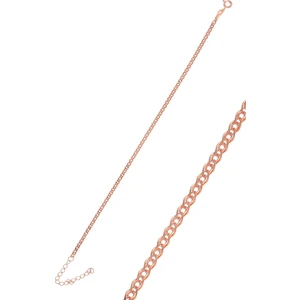 Söğütlü Silver Gümüş Rose Zincir Bileklik