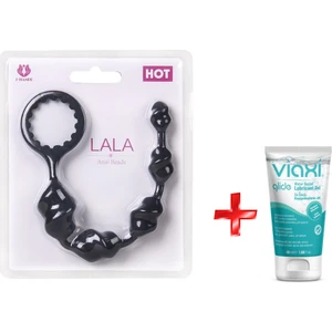 Lala 23 cm Spiral Tasarımlı Anal Zevk Topları+Jel