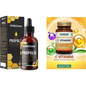 Aksu Vital Propolis Ekstresi 50 ml + C Vitamini 1250 mg 60 Tablet
