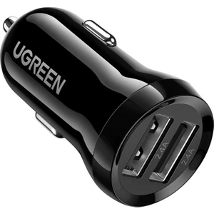 UGREEN 24W Araç Çakmaklık Şarj Cihazı 2xUSB-A, Siyah - 50875
