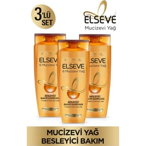 6 Mucizevi Yağ Besleyici Bakım Şampuan 450 ml 3'lü Set