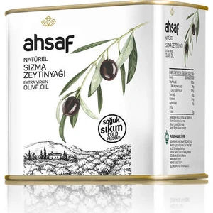 Soğuk Sıkım Natürel Sızma Zeytinyağı 500 ml -Teneke