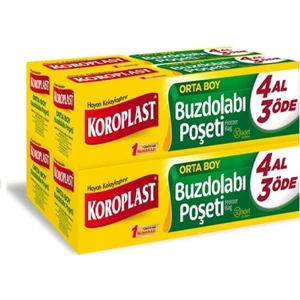 Buz Dolabı Poşeti Orta 4'lü x 4