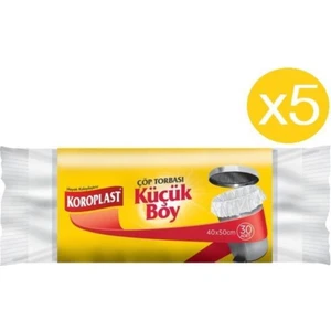 Küçük Boy Çöp Torbası 40 x 50 cm 30'lu x 5