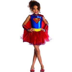 Masal Kostüm Super Kız Supergirl Çocuk Kostümü