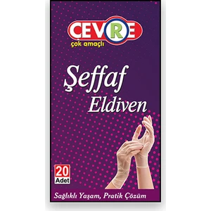 - Şeffaf Eldiven 20'li