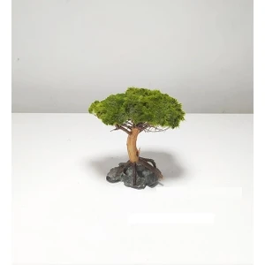 Marimo Scape Dekor Ağaç Figürü Moss Sarılı 's'