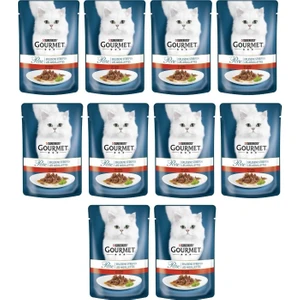 Purina Gourmet Perle 10 Adet Izgara Sığır Kedi Konservesi 85 gr