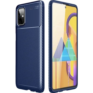 Hesaplı Dünya Samsung Galaxy M31S Kılıf M317 Esnek Tpu Silikon Lacivert