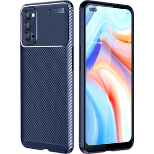 Hesaplı Dünya Oppo Reno 4 Kılıf Esnek Tpu Silikon Lacivert