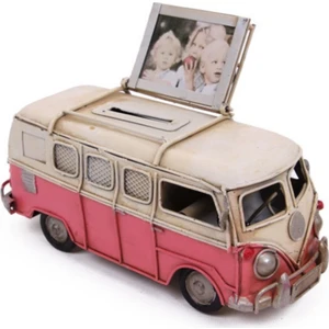 Özel Tasarım Volkswagen Camper Van Classic Vosvos Pembe Renkli Handmade
