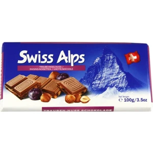 Swiss Alps Üzümlü Fındıklı Sütlü Çikolata 100 gr