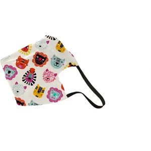 Vegan Cupro Kumaş Telli Desenli Antibakteriyal Yıkanabilir 6-10 Yaş Çocuk Maske