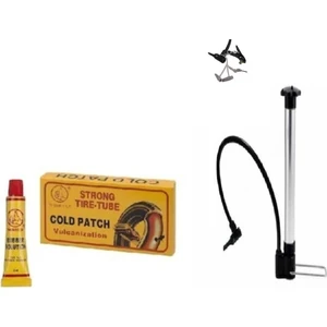 Hdf Bisiklet Pompa Alüminyum Kısa + Yama Seti + Top Iğnesi