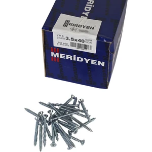 Sunta Vidası 3.5 x 40 mm  500 Adet