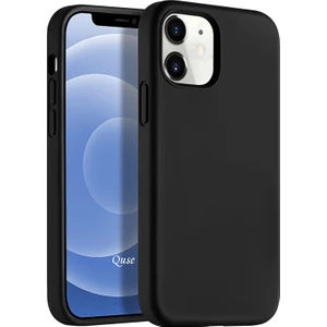 Apple iPhone 12 (6.1'') Soft Touch Liquid Silikon Kılıf Siyah