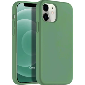 Apple iPhone 12 Mini (5.4'') Soft Touch Liquid Silikon Kılıf Açık Yeşil