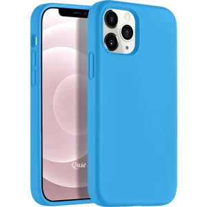 Apple iPhone 12 Pro Max (6.7'') Soft Touch Liquid Silikon Kılıf Mavi