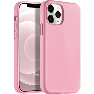 Apple iPhone 12 Pro Max (6.7'') Soft Touch Liquid Silikon Kılıf Pembe