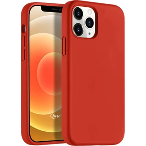 Apple iPhone 12 Pro Max (6.7'') Soft Touch Liquid Silikon Kılıf Kırmızı